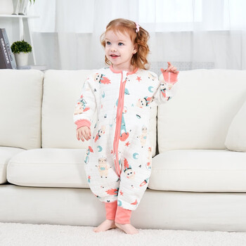 甜蜜礼物甜蜜礼物四季单层分腿睡袋春夏秋冬新款婴幼儿童男女宝棉分腿睡袋 空气层【春秋18-24度】太空乐园 90码(身高80-95CM)12-24个月