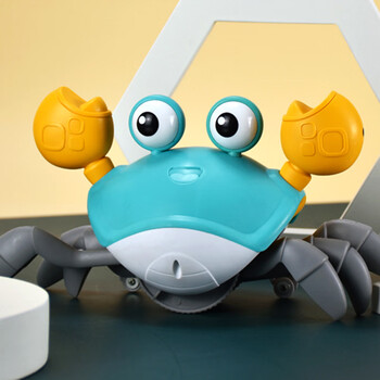 达闻西学跳舞的小螃蟹 儿童螃蟹玩具会爬电动感应自动逃跑小螃蟹会跑