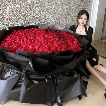 鲜花情人节33朵99朵红玫瑰鲜花同城配送速递花束送闺蜜女友老婆生日纪恋日表白礼物全国花店震撼女王 999朵红玫瑰鲜花 花束同城配送支持预约日期 图片价格品牌报价 京东