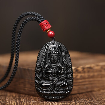 本命佛吊坠男女兔年生肖守护神项链水晶挂件护身符饰品礼物 千手观音