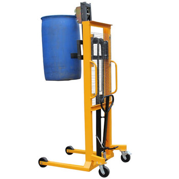 油桶翻转倒料车电动铁桶升高圆桶搬运工具手动液压叉车装卸神器dt400