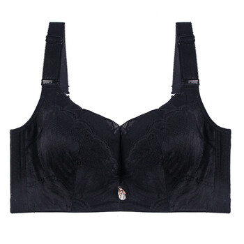 秀黛专柜同款文胸女秋冬新品大码聚拢内衣薄定型d罩杯胸罩 黑色 85d