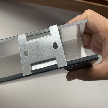 木安装卡扣件塑料不锈钢卡扣室外木塑地板配件十字扣件 铝方通卡扣