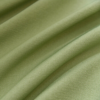 定制现代简约纯色麻加厚全遮光窗帘布料遮阳客厅卧室纱窗 浅绿色 宽4.