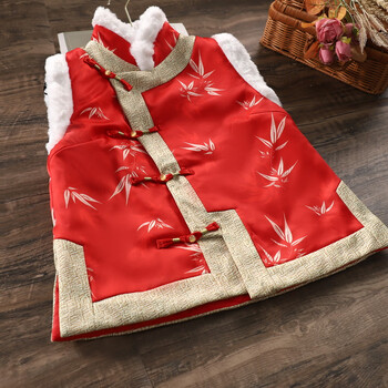 114b红色旗袍马甲 s【图片 价格 品牌 报价】-京东