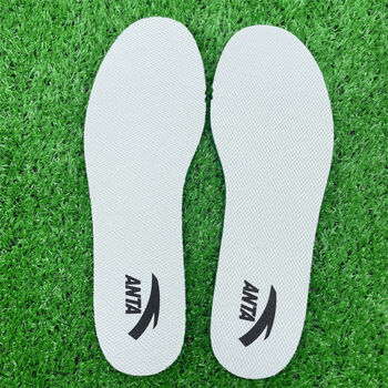 适配安·踏anta运动鞋垫防臭减震透气原装男女吸汗耐磨军训鞋垫 白色
