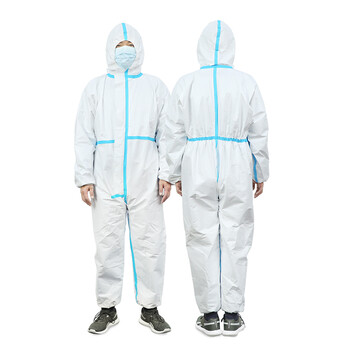 维德医疗(wellday)医用防护服连体式全身隔离衣医护疫情防护服 白色
