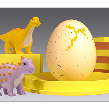 kingmeworld破壳吧什么恐龙蛋孵化蛋儿童仿真动物盲盒玩具男女孩泡水