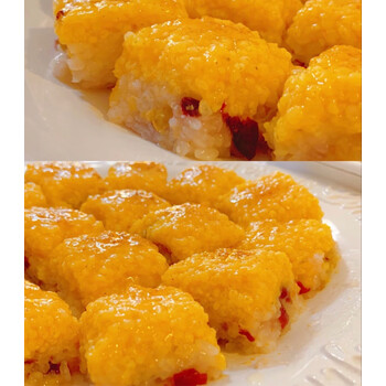 鲜有志内蒙古黄米凉糕香甜软糯西北巴盟韩老大即食营养食品 黄米凉糕