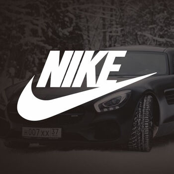 定制适用于耐克nike标志logo个性创意雕刻镂空汽车贴纸潮流电动车反光