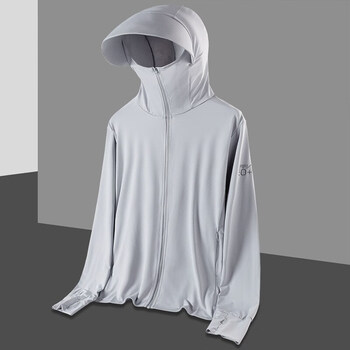 官方旗舰店防晒衣男夏季薄外套轻薄透气防紫外线防晒服 女款-灰色