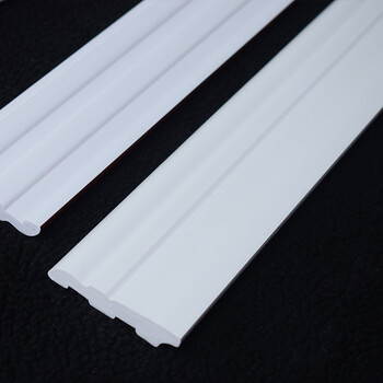 踢脚线加厚瓷砖防水阻燃踢脚板地脚线墙角线墙贴 pvc相框线条 白色