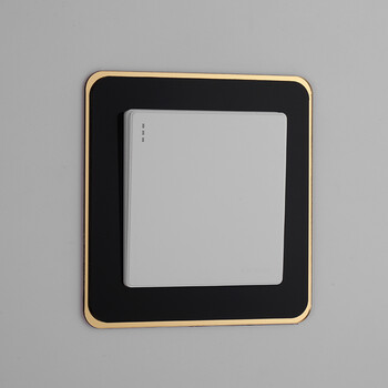 班莲奴现代简约窄边轻奢高端亚克力开关贴开关保护套开关灯装饰套插座