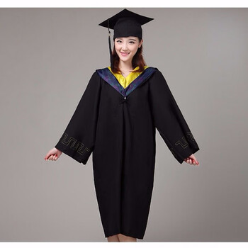学士服大学生高中毕业礼服成人礼学院风大学生工科袍本科硕博士服