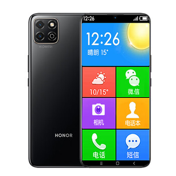 适用honor荣耀畅玩20老人智能手机大字大声大屏超长待机老年机幻夜黑