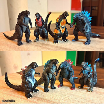 万代bandai哥斯拉混战三头龙基多拉套装魔斯拉拉顿电影写实模型玩偶