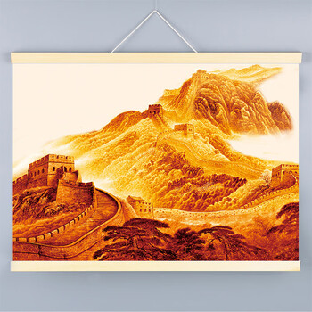 金色长城挂画靠山图万里装饰墙贴自粘背景墙办公室客
