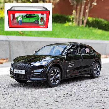 福特野马电马mach-e合金车模型仿真电动车合金模型儿童男孩玩具车礼物