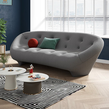 圣卡纳懒人沙发ligne roset沙发设计师弧形ploum贝壳写意空间乳胶网红