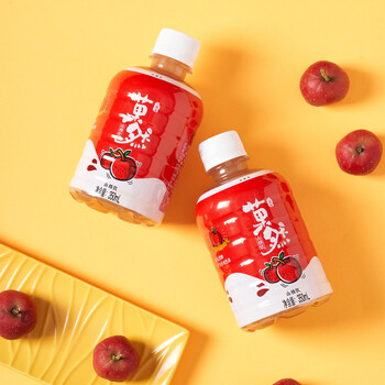 山楂果汁饮料解腻开胃0脂健康整箱山楂熟饮熟制山楂饮1000ml2瓶箱