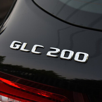 17-19新款奔驰glc200 glc260改装glc300尾标 后盖标 车标4matic四驱
