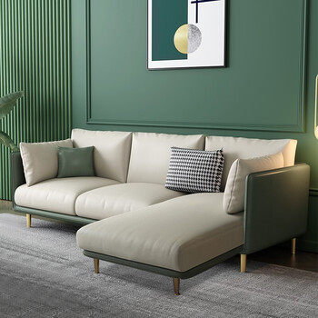 兰秀名匠 沙发意式轻奢极简科技布沙发组合北欧直排小户型整装客厅