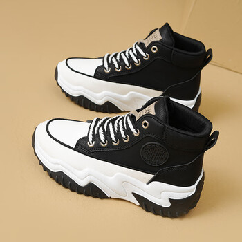 芊诺兔鞋子女冬鞋时尚大童秋款高帮老爹鞋防滑运动冬天百搭休闲学生