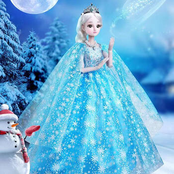 迪士尼(disney)爱莎公主芭比娃娃60厘米cm洋玩具女孩2023超大号玩偶