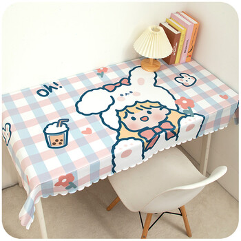 书桌垫子学生卡通可爱桌布防水防油免洗桌垫ins风少女日系学生书桌