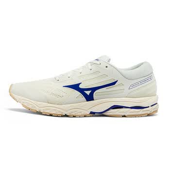 美津浓(mizuno)男慢跑鞋缓震运动跑步鞋wave stream2 86/米/灰/蓝 39