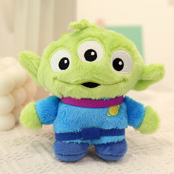 迪士尼(disney)原版三眼仔玩偶公仔披萨三眼怪毛绒玩具可爱挂饰包包