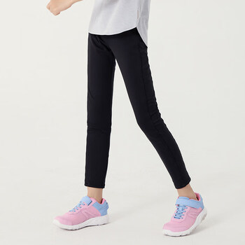 迪卡侬女童运动紧身裤瑜伽裤七分裤假儿童运动长裤休闲穿搭夏ki