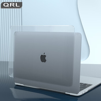 QRL 2023款苹果电脑保护壳m2 MacBook pro保护套13.3/14/16英寸 透明色（水晶壳）+键盘膜 20款Air13【A2179/A2337】