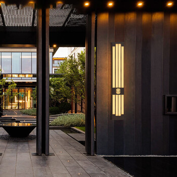 阅达新中式户外仿云石壁灯外墙灯庭院灯景观地灯花园别墅灯室外高杆灯