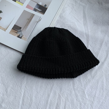 浪莎瓜皮帽子春秋休闲纯色针织潮男女情侣秋冬学生百搭