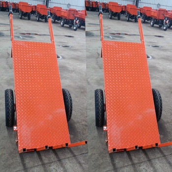 建筑工地电动手推车三轮车搬运灰斗车平板拉砖车养殖拉粪翻斗车 电动