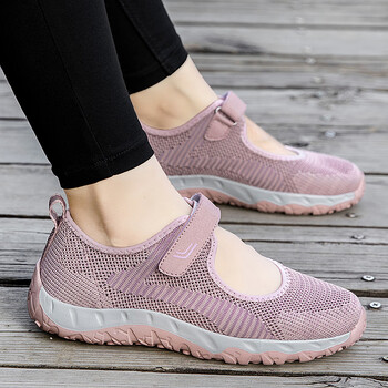 斯凯奇skechers老人鞋女软底妈妈凉鞋中老年夏季网鞋透气网面ys2121女