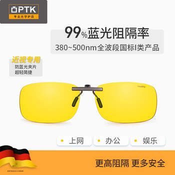 PTK防蓝光X眼镜近视专用手机电脑办公护目平光防蓝光夹片 FY502