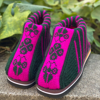 三朵花(棉鞋) 44-45(适合40-41脚穿)