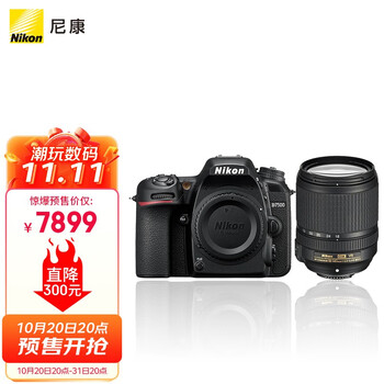 尼康（Nikon） D7500进阶款家用旅游高清数码单反相机 D7500+18-200 VR（拍摄旅途多场景）