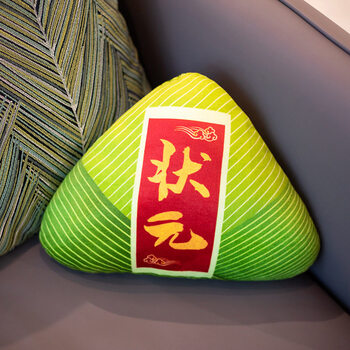 "状元"粽子-红底金字 15厘米