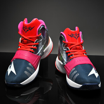 韦德之道篮球鞋男款男鞋青少年实战耐磨轻便减震比赛球鞋深蓝37