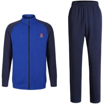 际华 19火焰蓝消防员春秋季户外跑步备勤服长袖体能作训服圆领衫拼接