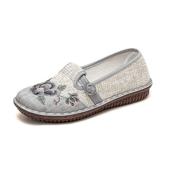 卓诗尼老北京布鞋女2023新款时尚单鞋编织绣花鞋民族风汉服鞋软底妈妈