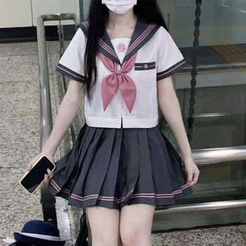 女生套装【岁樱】城南诗中意jk制服套装学院风甜美水手服上衣长袖百褶