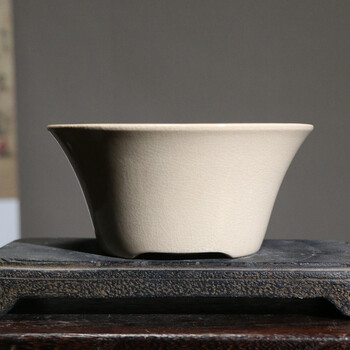 陶瓷紫砂花盆景盆斗笠圆斗花卉绿植紫沙有孔多肉菖蒲文竹桌面地面