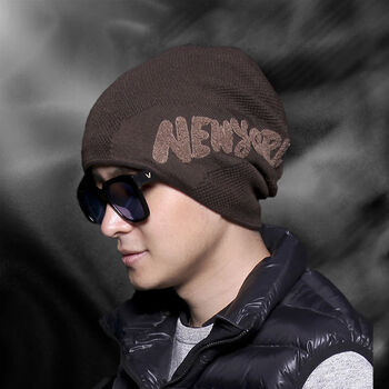 炫世柠檬帽子男冬季防寒青年加厚加绒保暖时尚潮流冬男款帅气男士毛线