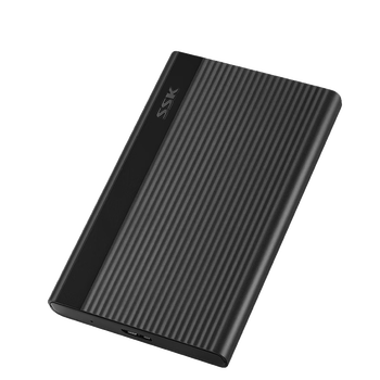 ssk/飚王usb3.0移动硬盘盒高速笔记本2.5英寸机械固态通用she095 黑色