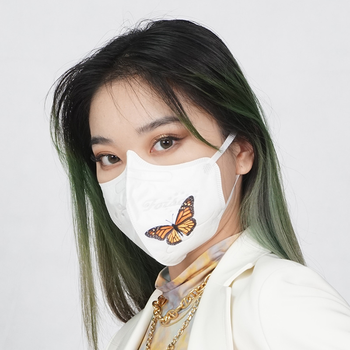 香港foison扶昇kn95口罩独立包装国潮个性潮流防护蝴蝶款时尚防晒轻薄