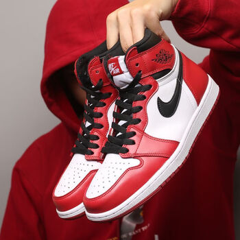 东足红aj婚鞋结婚大红色鞋子dunk鞋芝加哥板鞋情侣款男女 aj高帮